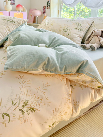 Gudie pure cotton quilt cover single piece spring and summer thickened single pure cotton 100% quilt cover children's quilt student dormitory