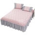 Gudie cotton Simmons bed bed bảo vệ duy nhất một miếng bông 1,5 m 1,8 bộ giường trải giường chống bụi giường