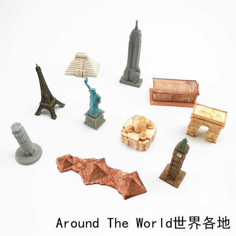 Simulation animal model toys around the world children baby early education puzzle enlightenment kindergarten teaching aids