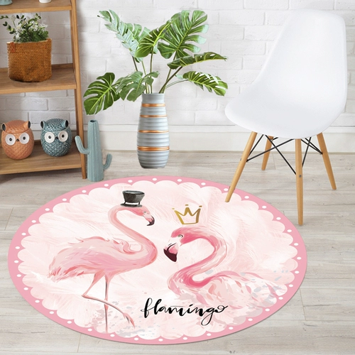 Круглый ковер для спальни для гостиной, детский ноутбук, современный напольный коврик, подвесная корзина, простой и элегантный дизайн