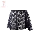 Кружевная летняя черная юбка на девочку