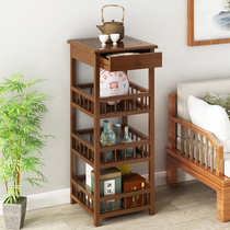 Tea tea set shelf small coffee table tea table living room office decoration corner Tea storage cabinet