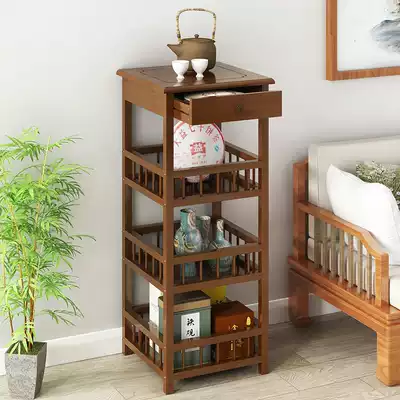 Tea tea set shelf small coffee table tea table living room office decoration corner Tea storage cabinet