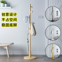 Solid Wood hanger floor bedroom rack household simple branch Hanging Bag Hanger clothes cabinet simple modern