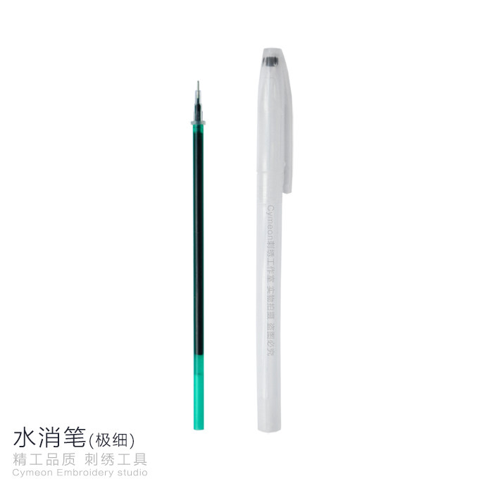 European three-dimensional embroidery topography commonly used very fine water-soluble pen Embroidery scribing positioning commonly used tools Water elimination pen