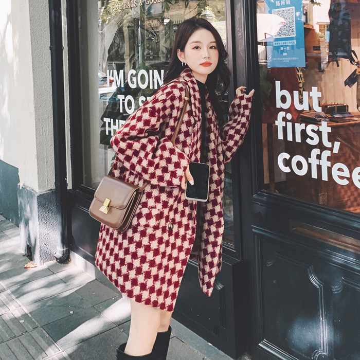 Retro woolen classic suit jacket, coat, French retro style Retro woolen classic suit jacket, coat, French retro style