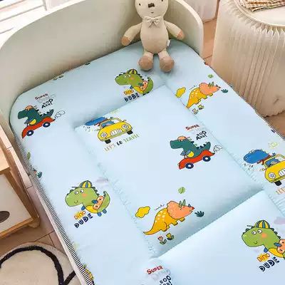 Cotton baby mattress kindergarten baby mattress baby bed bed lunch mat mat breathable cushion four seasons Universal