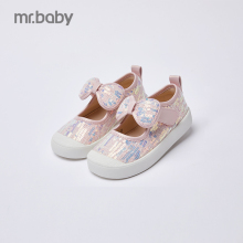 【mrbaby】童鞋女童宝宝帆布鞋公主鞋