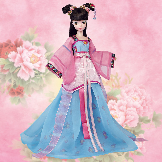 Kerr doll Mulan ລູກສາວແຕ່ງຫນ້າ costume Princess ສາວ toy ຂອງປະທານແຫ່ງເດັກນ້ອຍ simulation doll 9093