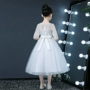 Váy dạ hội cho bé váy cưới công chúa đầm xuân và mùa thu mới váy nhỏ catwalk váy piano váy đi tiệc trẻ em đẹp