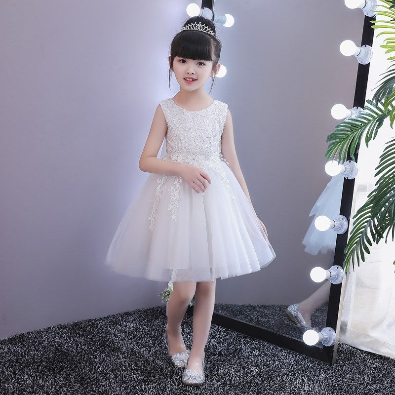 Girl's dress air dress summer girl princess porkshire stargall dress white dress dress summer dress