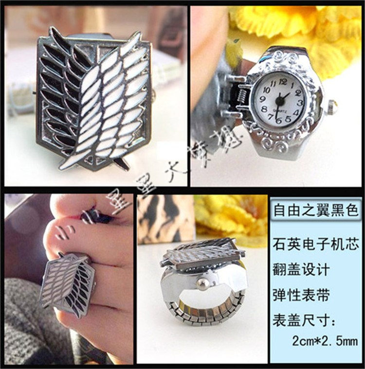Vintage vòi đồng thau đen đồng đỏ đồng lật vòng đồng hồ cá tính thời trang ngón tay đồng hồ nam - Nhẫn nhẫn đá