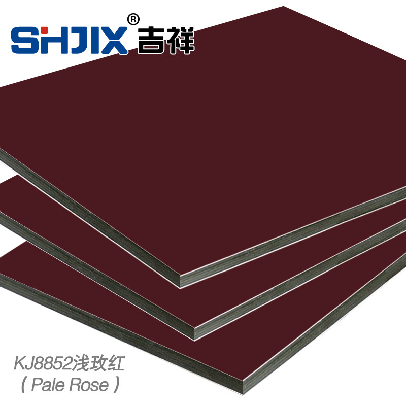 Shanghai Jiangxiang 4mm21 filament deep rose red aluminum plate inside exterior wall paste advertising curtain wall special plate()