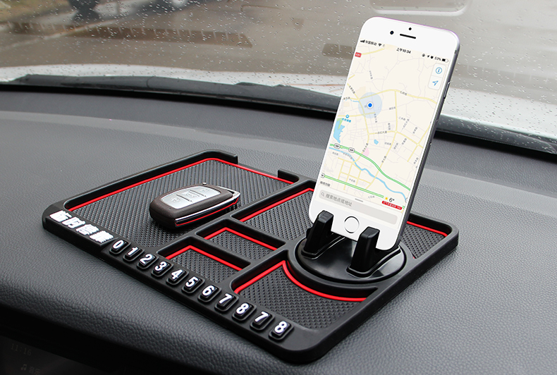 khung xe của cụ Taichung mẫu xe kiểm soát silicone chống trượt giữ pad xe chuyển hướng điện thoại di động chụp sáng tạo - Phụ kiện điện thoại trong ô tô giá đỡ điện thoại 3 chân