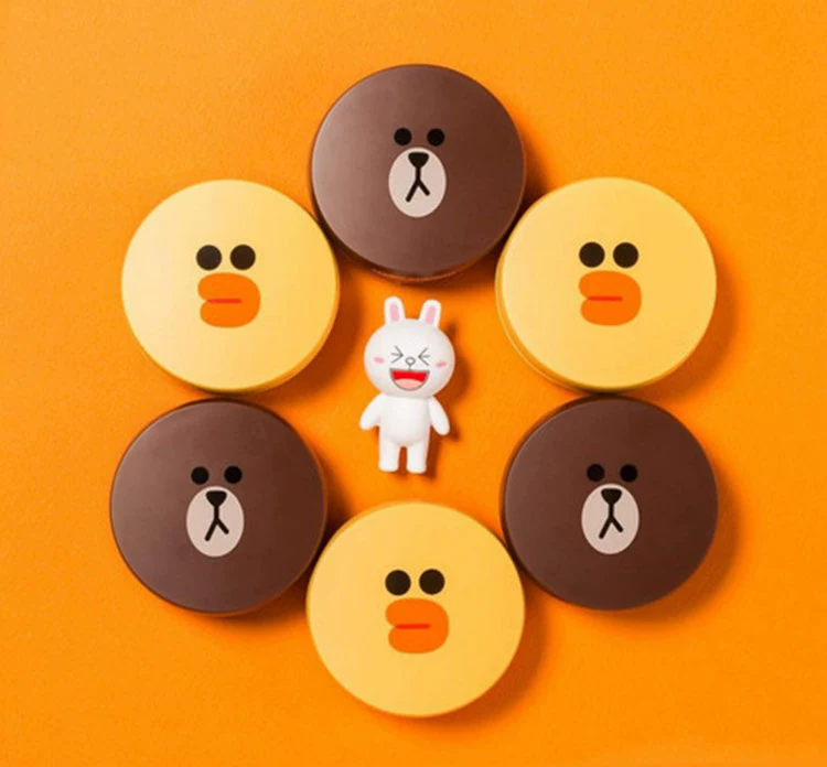Phim hoạt hình nổi tiếng Hàn Quốc Line Brown Bear Kenny Rabbit Cookie Khuôn 3D Cookie Khuôn in Khuôn - Tự làm khuôn nướng khuôn bánh dứa