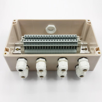 One in eight out of junction box Outdoor waterproof terminal box 20 terminals row 8 further Confluence box 30a end subtable