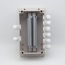 Two in six out plastic waterproof box 200*120*75 outdoor waterproof junction box with 20 UK terminal box