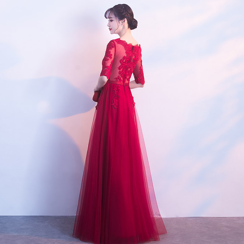 Robe de soirée      manche de princesse - Ref 3210058 Image 5