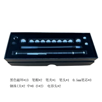 Небольшая картонная черная ручка