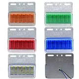 Край грузовика Light 24V Многофункциональный супер ярко -ярко -картинный водонепроницаемый боковой свет светодиодный светодиод большой трейлер автомобиль Show Широкий светлый свет прочный свет