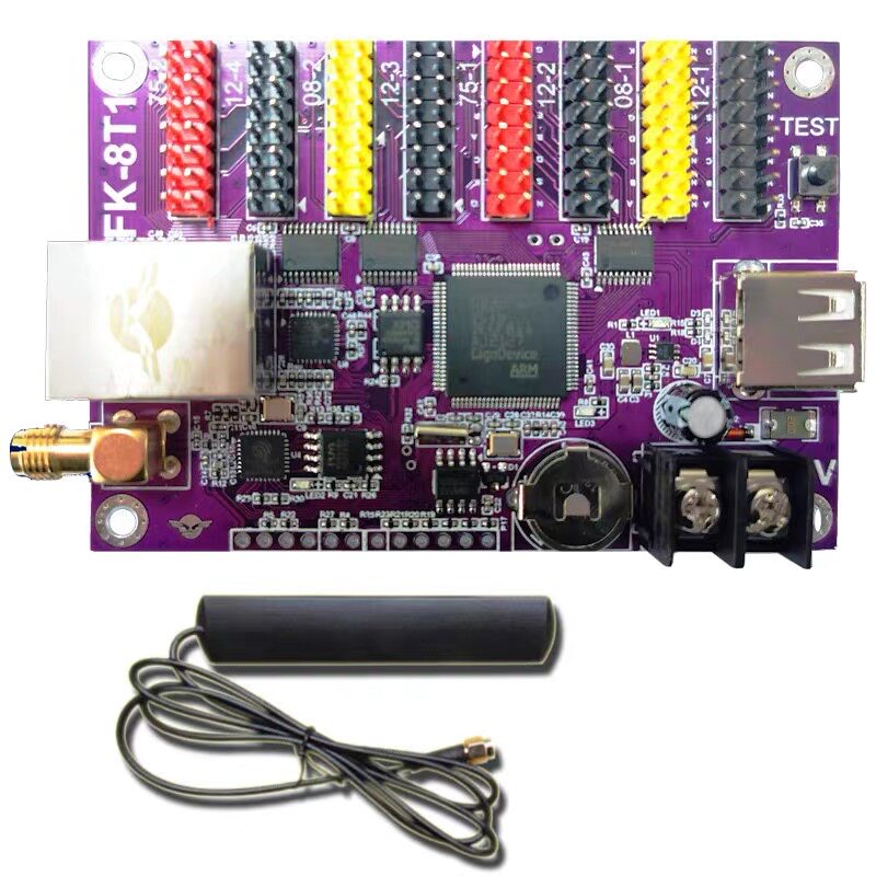 fk-8T1led subtitle Screen Stage Screen Display Control Card Internet Cluster Support Weather Forecast Fly Control