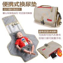 Cross-border baby outgoing poop diaper mat light change of urine mat waterproof baby Urine Mat Carry-on Trolley Hanging Bag