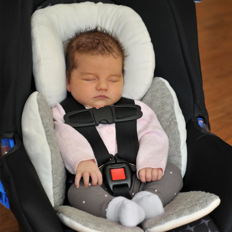 Stroller universal cushion stroller headrest cradle chair double-sided cotton cushion children's dining seat protection cushion