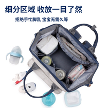 Cross-border New Mommy Bag Baby Milk Bottle Water Cup Insulation Multifunction Large Capacity Mom Bag Out of Hand Double Shoulder Bag