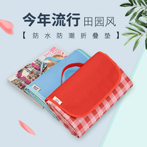 Waterproof picnic mat thick spring outing camping outdoor beach mat lawn portable moisture-proof mat ultra light picnic mat