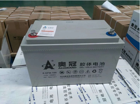 Aoguan colloidal battery 6-GFMJ-10012V100AH ​​street lamp DC screen solar photovoltaic ups