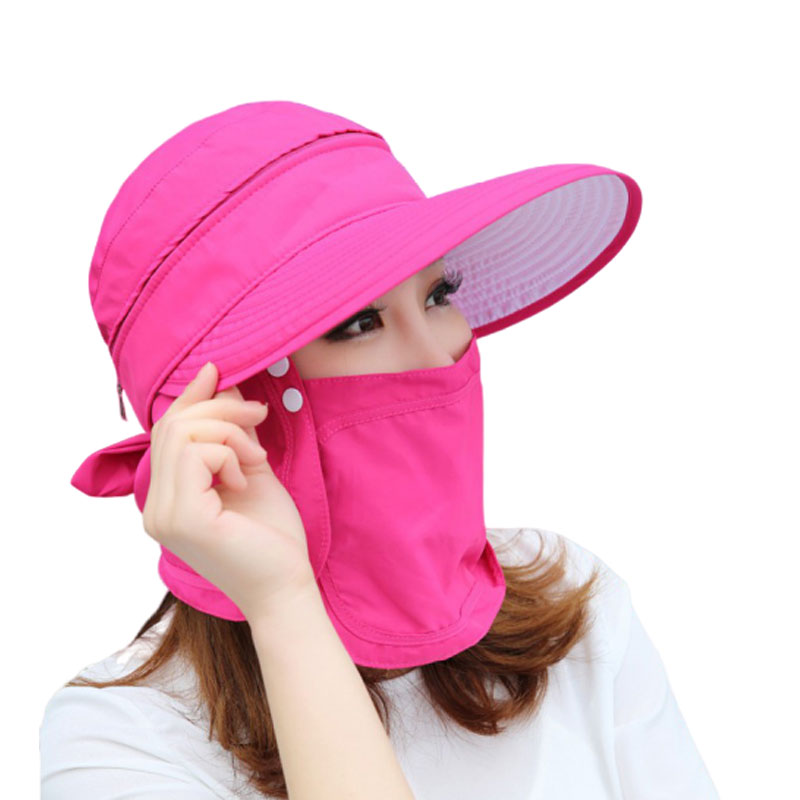 Golf cap sunscreen sunhat women's anti-UV shade 100 lap mask breathable summer great peak-Taobao