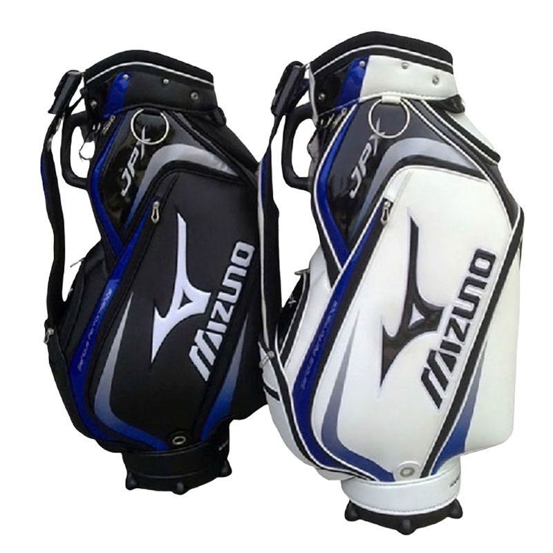 Mizuno Golf Bag Men's Lightweight Golf Equipment Bag Jpx Golf Bag Professional Black and White Pu Club Bag