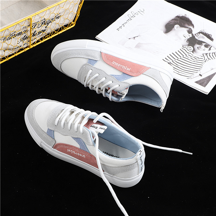 Giày giả vải skr nữ in siêu lửa cổng nữ giày chic retro giày dâu tây đường phố chụp phiên bản Hàn Quốc của giày thủy triều giầy lining nữ