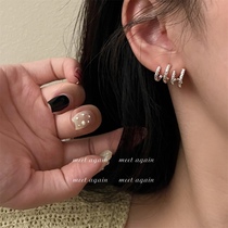 Meet Again Brief Line Metal Muscular Sense Ear Nail Small Crowddesign Lukewarm Wind Trendy Minimalist Ear Accessories