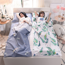 Sleeping bag Adult travel hotel dirty-proof sleeping bag single double cotton business travel portable hotel sheets