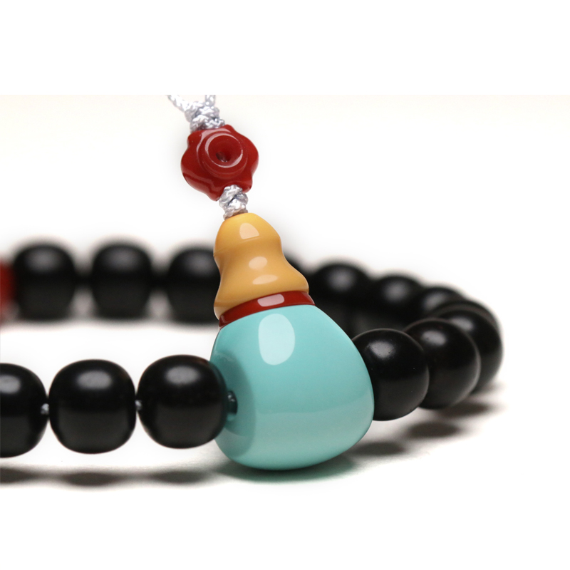 First Work Accessories County YBlue Green Pine Stone Splicing Yellow Jade South Red Tee Diamond Buddha Head Old Coconut-Bracelet Suit