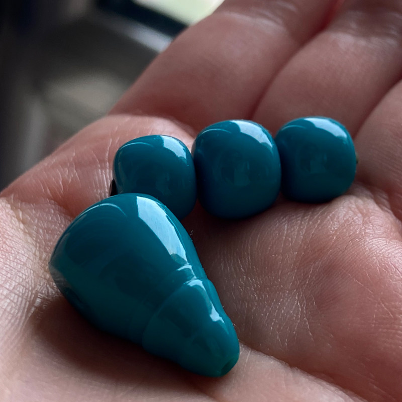 Raw ore jade blue turquoise suit big old type without phase top waist bead three-way hand-held rosary bracelet 108 with beads