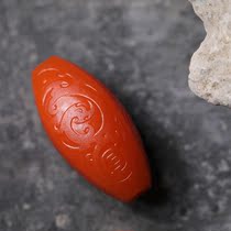 Shiji Art New Imitation Ancient Lezi Po Shan South Red Hand Strings Collarbone Chain Brief Handheld Accessories Beads Bogu Veins Sky Beads