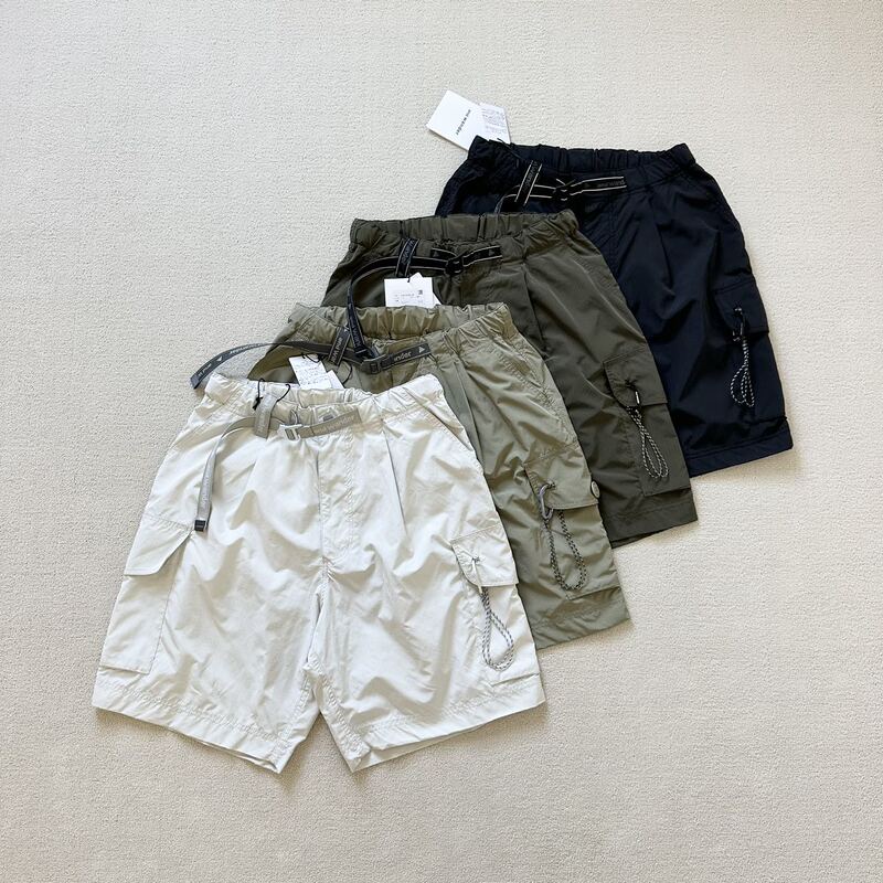 Japanese Style and Cargo Short Pants 24Ss Functional Outdoor Waterproof Loose Workwear Pocket Shorts