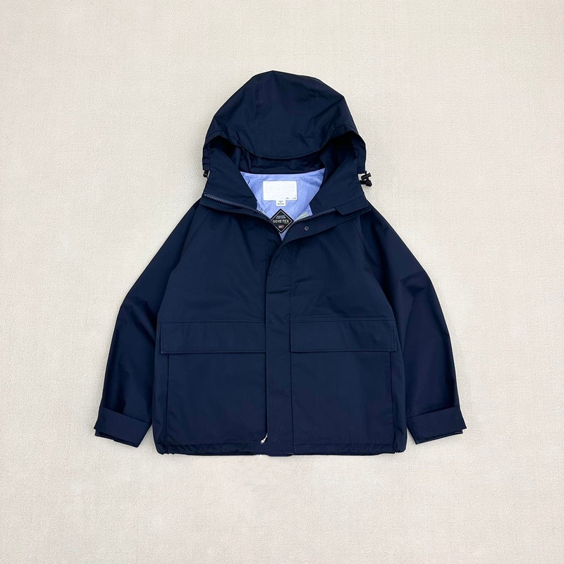 Japanese Order Co-Branded 3L Gtx Taped Waterproof Cruiser Hooded Windbreaker Jacket