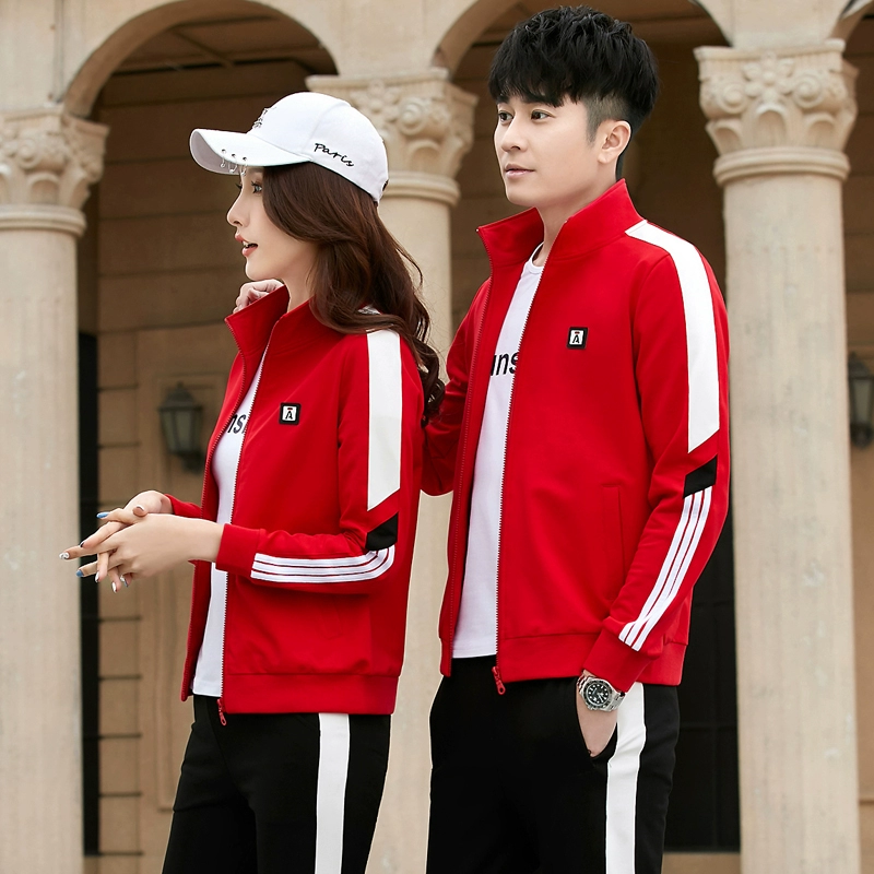 Cặp đôi mặc quần áo mùa thu 2019 áo len nam mới hợp mốt mặc giản dị thể thao phù hợp với áo khoác nam mùa xuân và mùa thu Hàn Quốc - Áo len