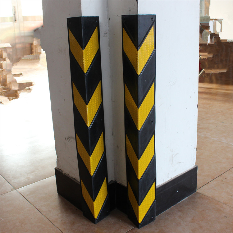 800*8 rubber corner corner protector parking lot corner anti-collision strip reflective corner