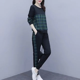 Трендовый тонкий комплект для отдыха, подходит для полных девушек, большой размер, в западном стиле, для бега