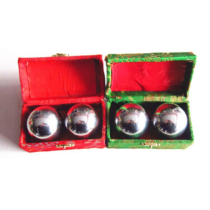 Fitness ball solid steel ball hollow ring tone steel ball Middle-aged and elderly fitness ball no hole fitness ball