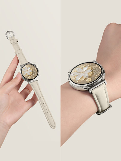 Uston is suitable for oppo watch x2mini strap genuine leather material oppowatchx2 new smart sports leather wristband summer high-end style for men and women