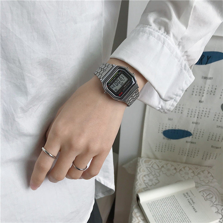 Digital Sports Watch For Students Unisex Square Design_voghion.com