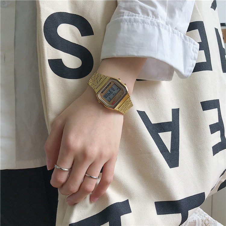 Digital Sports Watch For Students Unisex Square Design_voghion.com