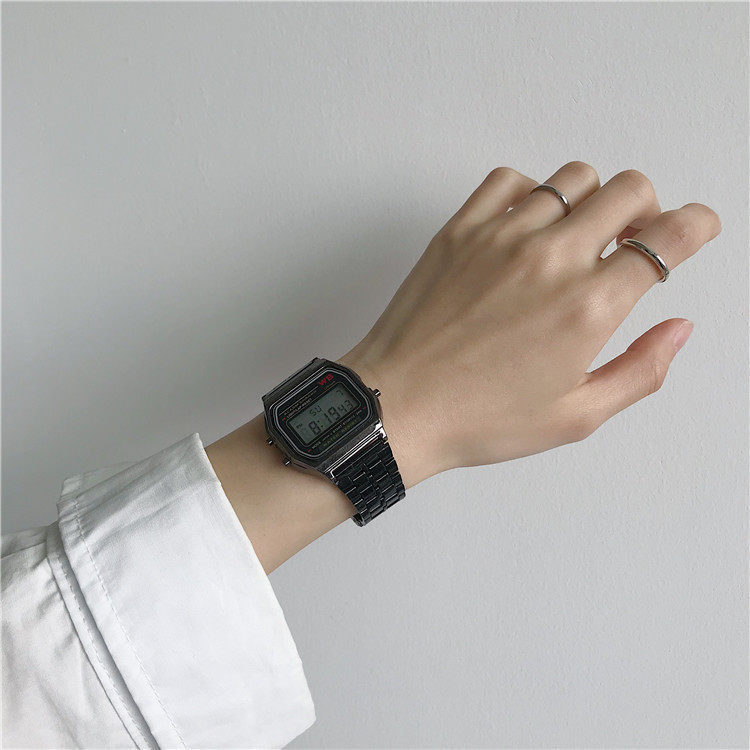 Digital Sports Watch For Students Unisex Square Design_voghion.com