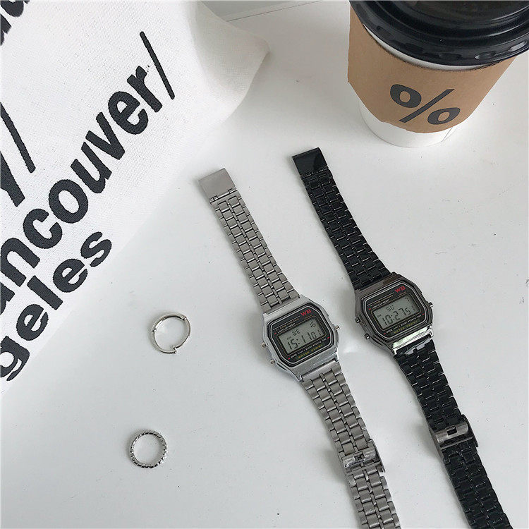 Digital Sports Watch For Students Unisex Square Design_voghion.com