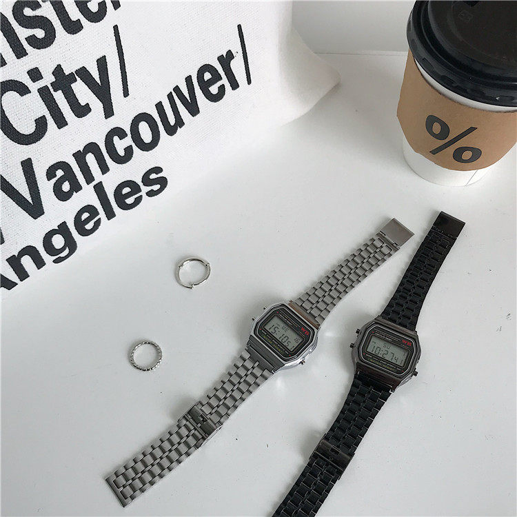 Digital Sports Watch For Students Unisex Square Design_voghion.com